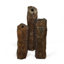 3 PIECE NATURAL BASALT COLUMNS - 24/30/36