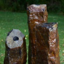 3 PIECE NATURAL BASALT COLUMNS - 24/30/36