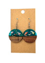 Lucky Koi, Wood &amp; Resin Earrings