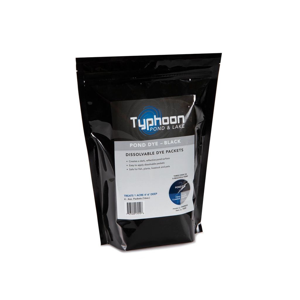 Pond Dye - Black - (4) 4oz Water Soluable Packs