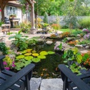 MEDIUM POND KIT 11' X 16' W/AQUASURGE 2000-4000 POND PUMP