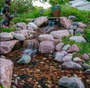 MEDIUM PONDLESS WATERFALL KIT 16' STREAM W/3-PL 3000 POND PUMP