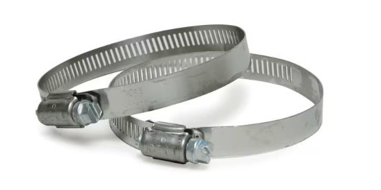 1-1/2&quot; - 2&quot; Stainless Steel Hose Clamps - 2 Pack
