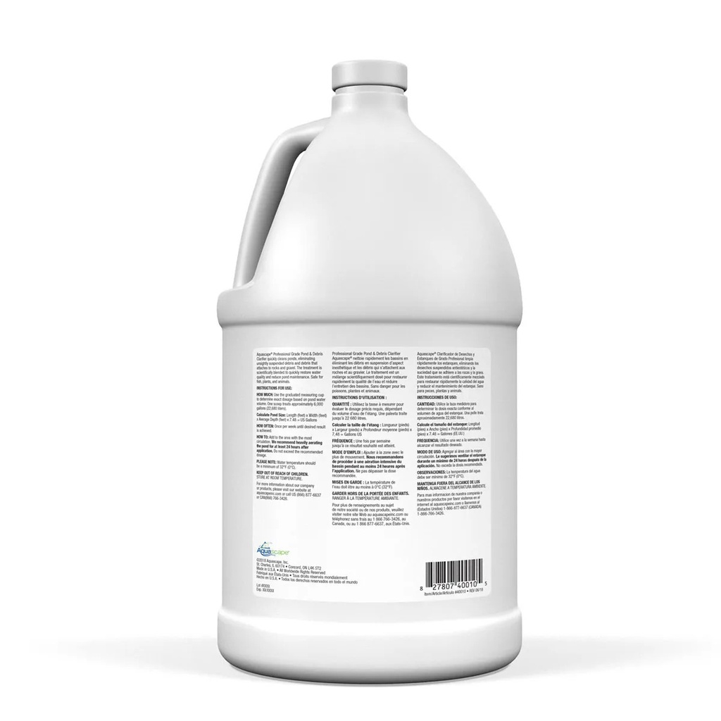POND &amp; DEBRIS CLARIFIER PROFESSIONAL GRADE - 1 GAL / 3.78 L