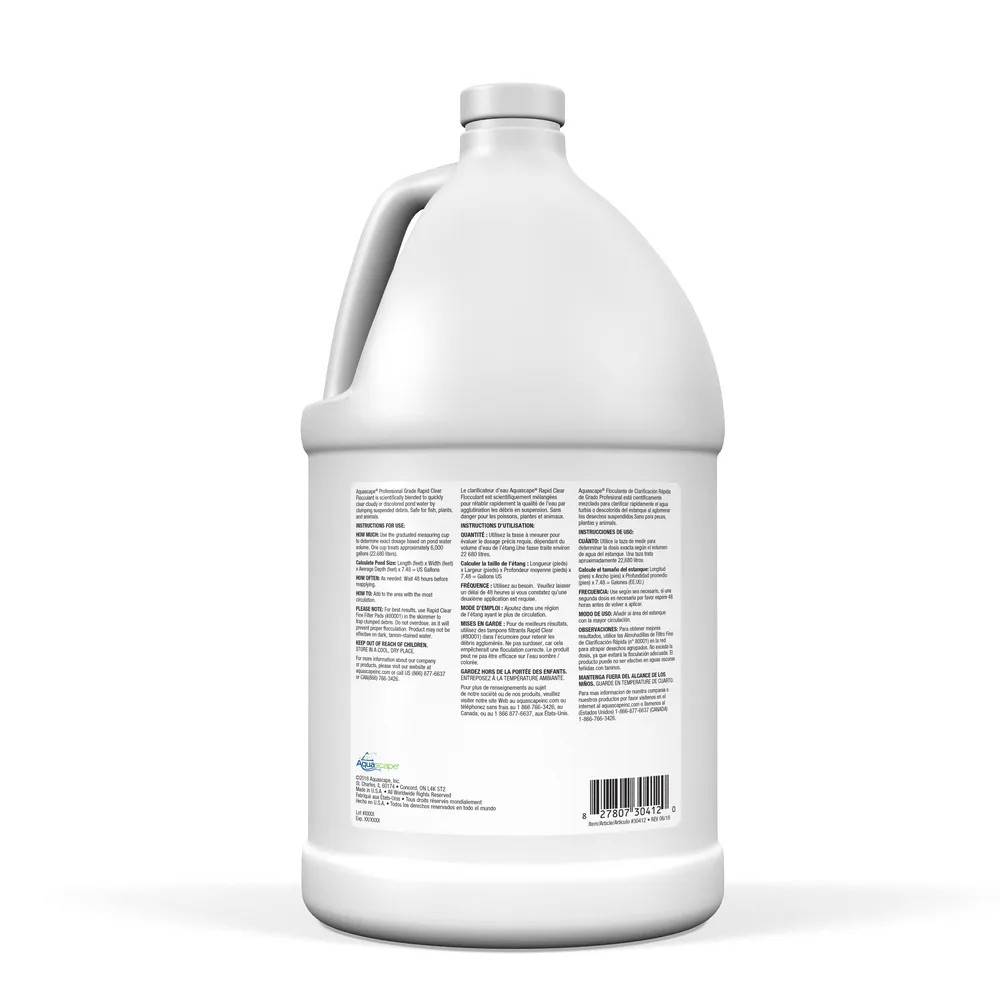 RAPID CLEAR FLOCCULANT PROFESSIONAL GRADE - 1 GAL / 3.78 L