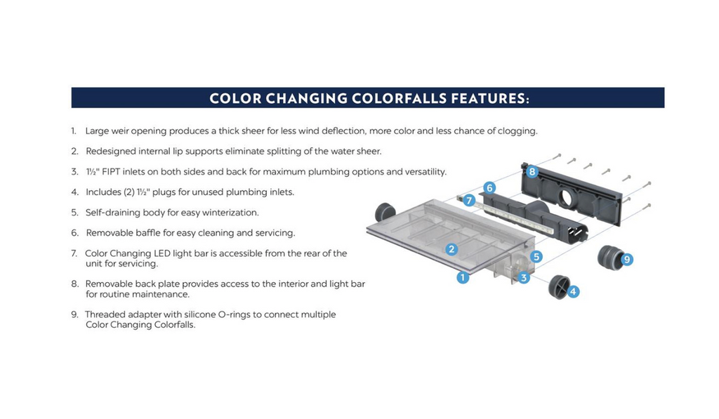 Atlantic 36&quot; Color Changing Colorfalls