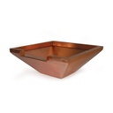 26&quot; COPPER BOWL - SQUARE - 12&quot; SPILLWAY