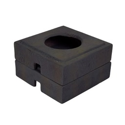 [ds-78424] SPILLWAY BOWL STAND - IRON ORE - 4&quot; H (10 CM) - 2-PACK