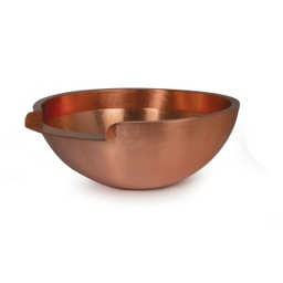 [CB26R12] Copper Spillway Bowl w/ 12&quot; Spillway - 26&quot; Round