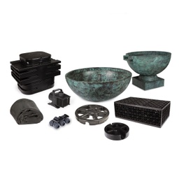 [ds-FKHBB30-36] 2 PC HAMMER BRASS BOWL KIT - 30/36