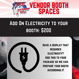 [Electric-VENDOR-2024-1-1] Electricity for Booth Space Koi Fest 2024