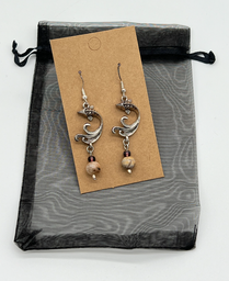 [butterflykoi-crystal-earrings] Lucky Koi - Butterfly Koi &amp; Crystal Earrings